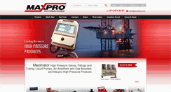 Desktop Screenshot of maxprotech.com